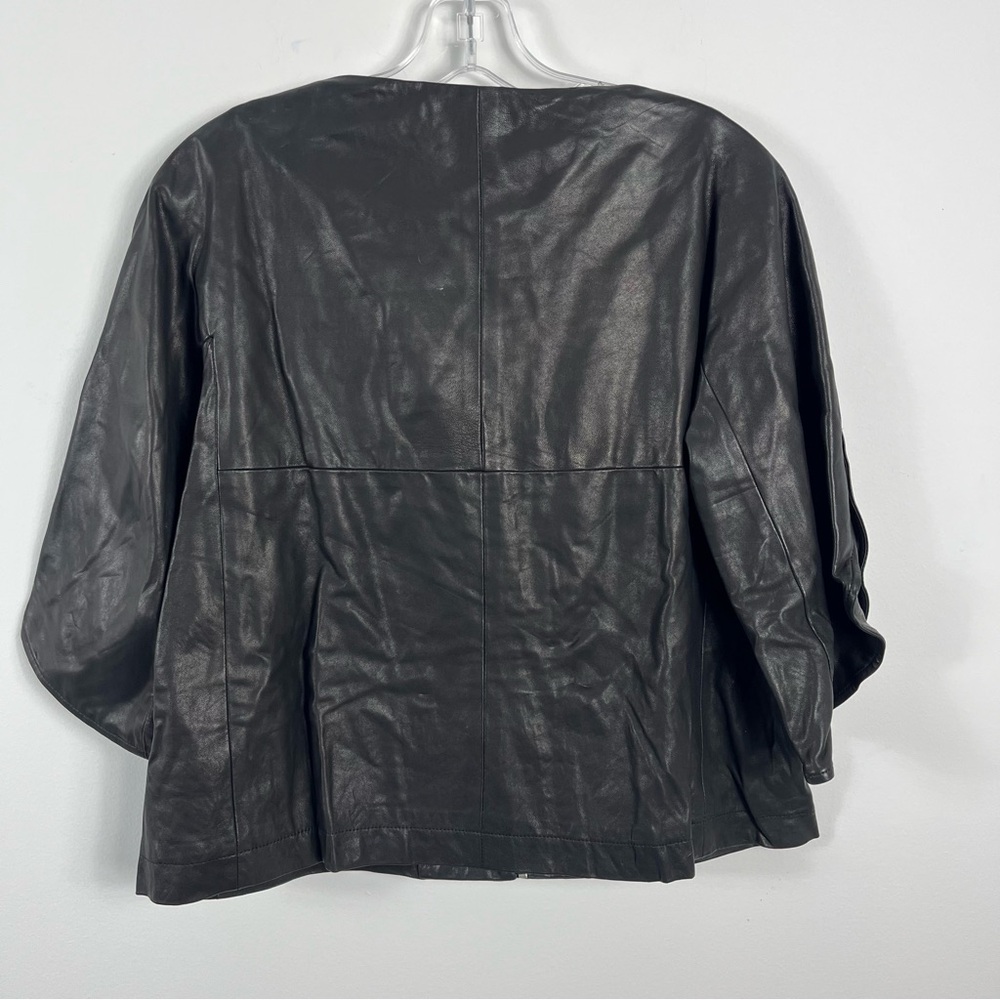 Thakoon Addition Rounded Shoulder Zip Front Leath… - image 6